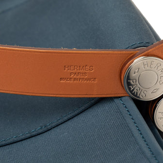 Hermes Cabag Elan Toile and Leather 39 - Image 5