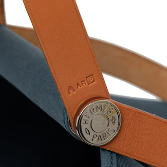 Hermes Cabag Elan Toile and Leather 39 - Image 3