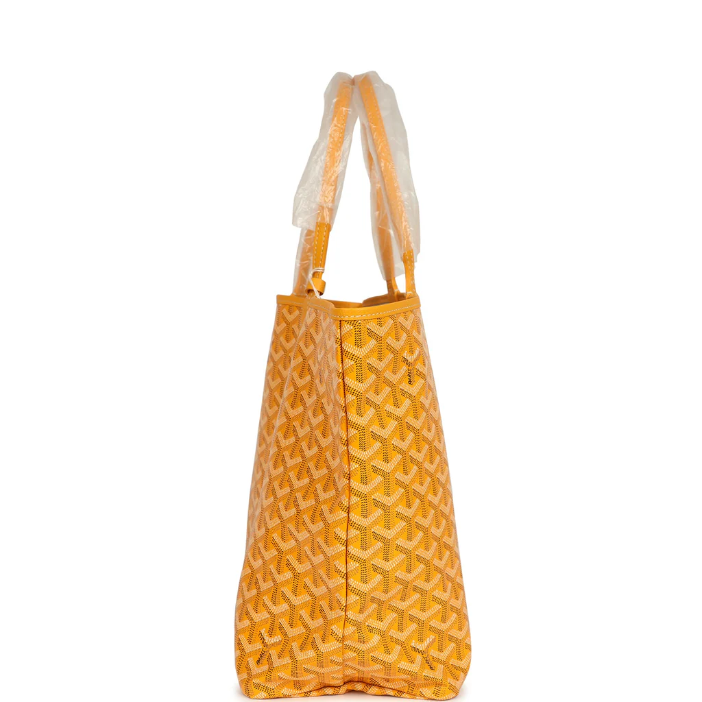 Goyard Goyardine Yellow Saint Louis PM Tote Bag Palladium Hardware - Image 5