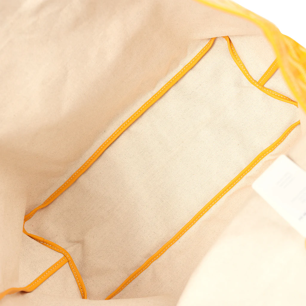 Goyard Goyardine Yellow Saint Louis PM Tote Bag Palladium Hardware - Image 8