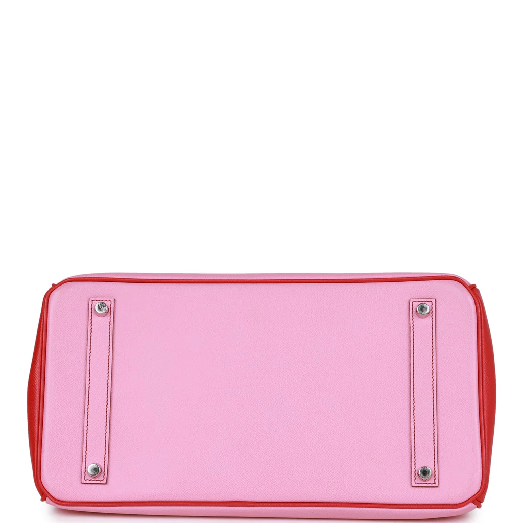 Hermès Special Order (HSS) Birkin 35 Bubblegum and Bougainvillea Epsom Palladium Hardware No reserve - Image 7