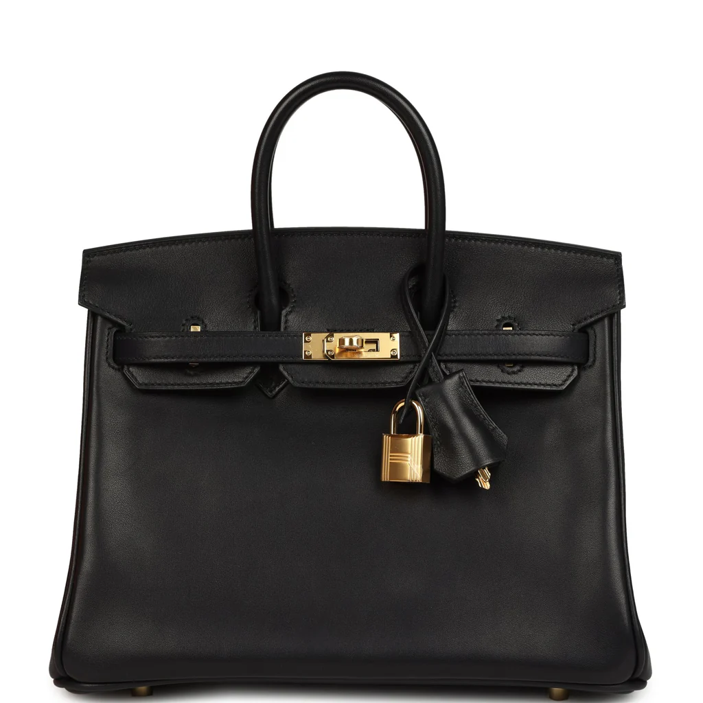 Hermès Birkin 25 Black Volupto Gold Hardware