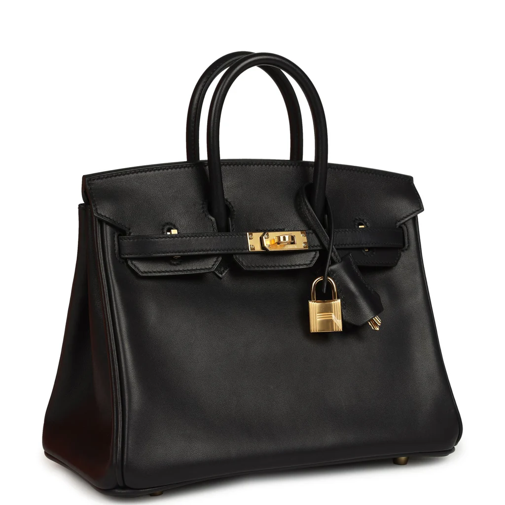 Hermès Birkin 25 Black Volupto Gold Hardware - Image 6