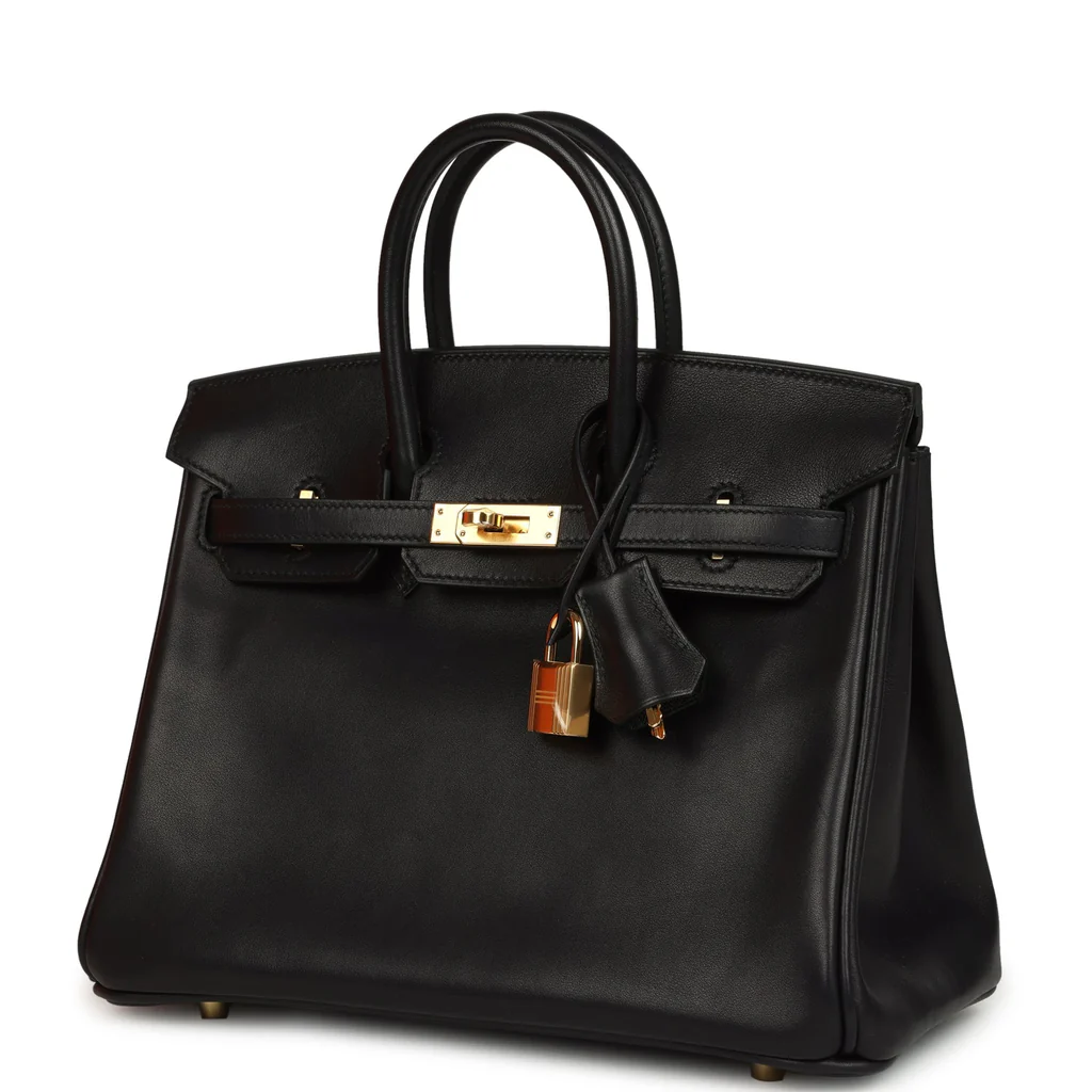 Hermès Birkin 25 Black Volupto Gold Hardware - Image 5