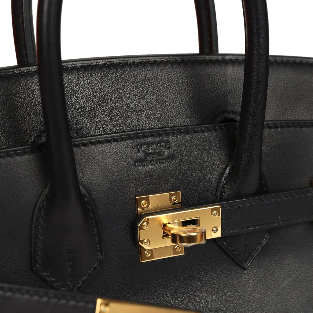 Hermès Birkin 25 Black Volupto Gold Hardware - Image 8