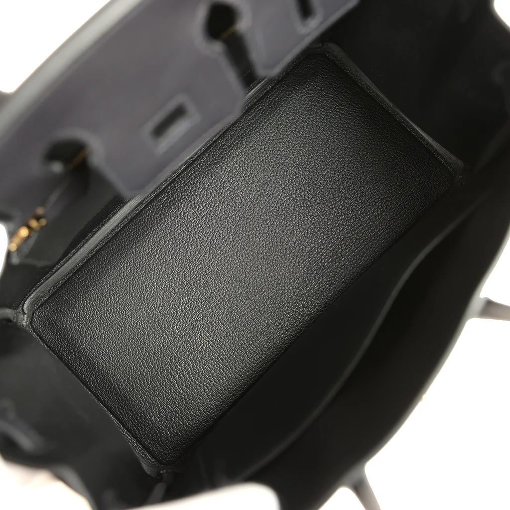 Hermès Birkin 25 Black Volupto Gold Hardware - Image 9