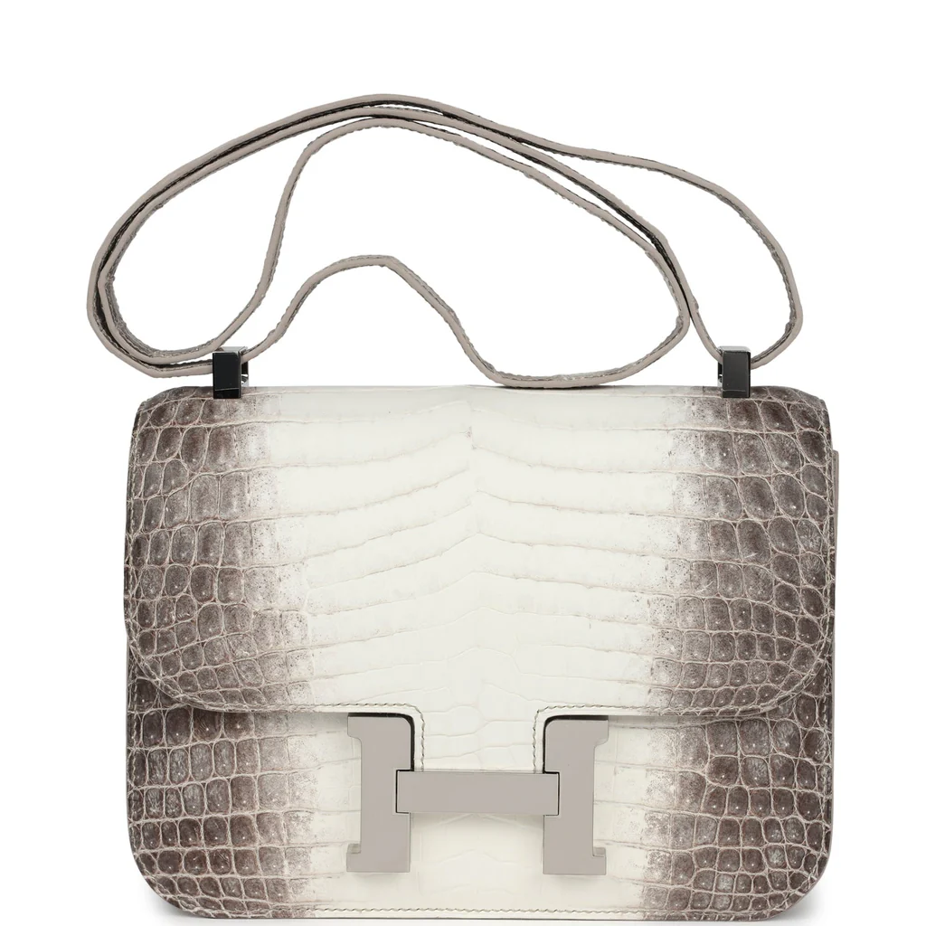 Hermès Constance 1-24 Himalaya Matte Niloticus Crocodile Palladium Hardware - Image 9