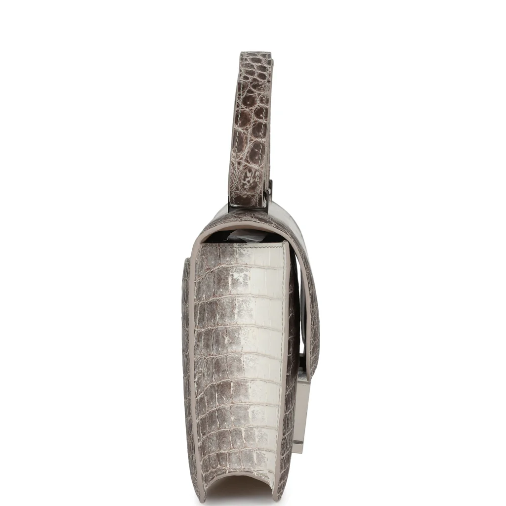 Hermès Constance 1-24 Himalaya Matte Niloticus Crocodile Palladium Hardware - Image 6