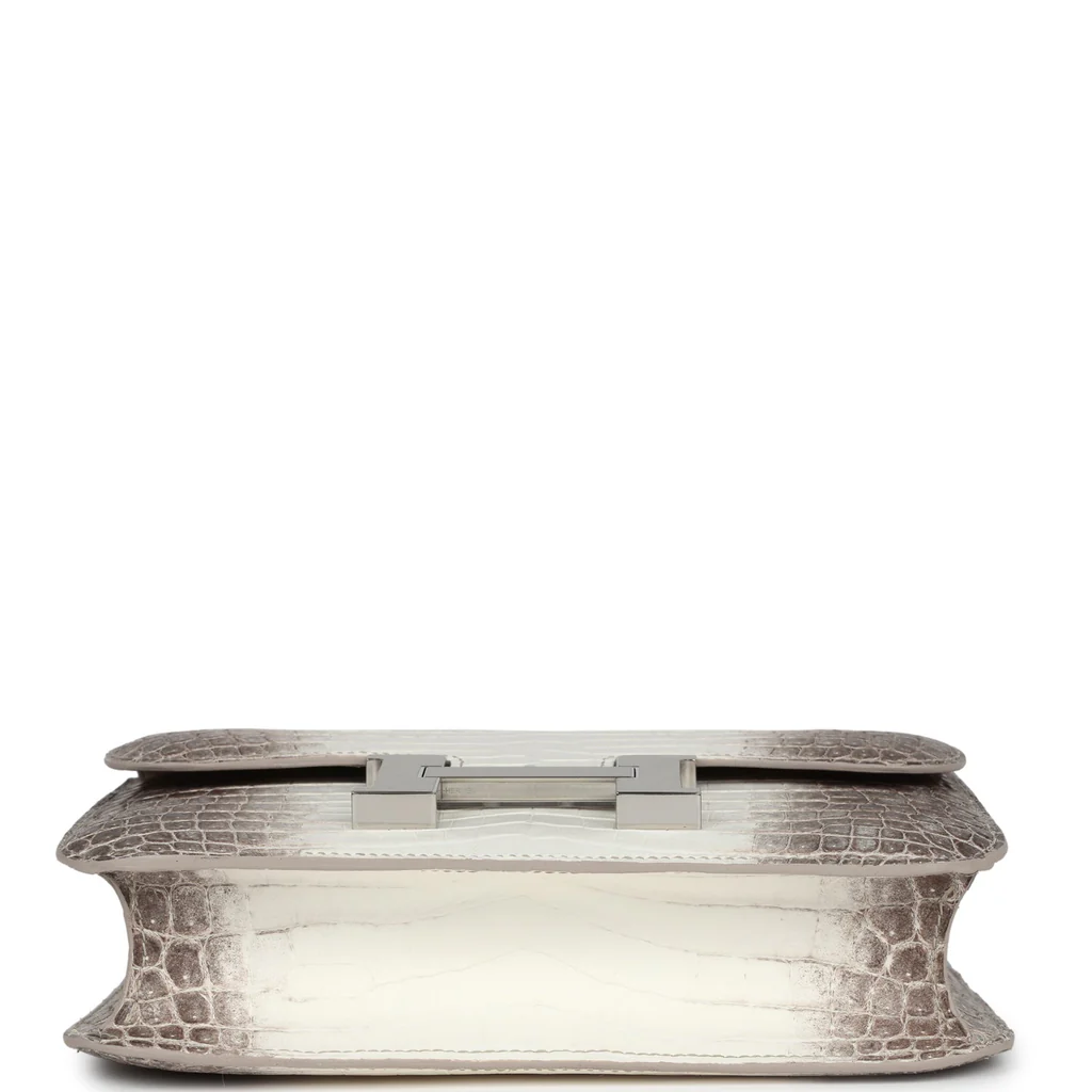 Hermès Constance 1-24 Himalaya Matte Niloticus Crocodile Palladium Hardware - Image 4