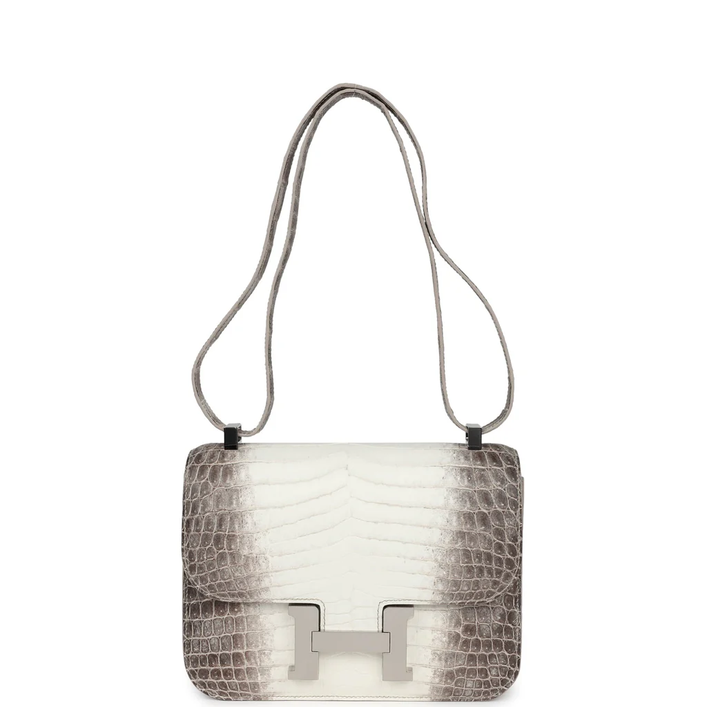 Hermès Constance 1-24 Himalaya Matte Niloticus Crocodile Palladium Hardware - Image 3