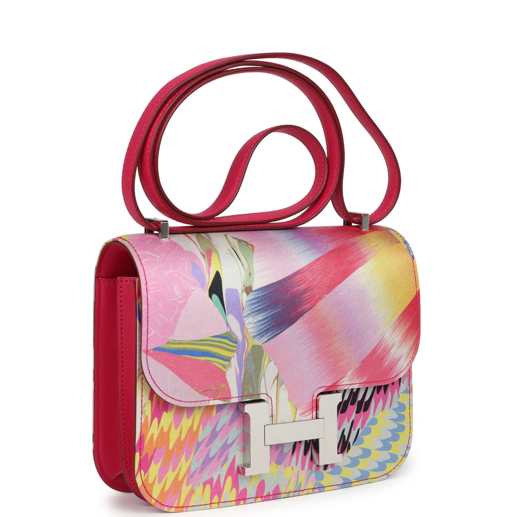 Hermès Constance 18 "Marble Silk" Rose Mexico Swift Palladium Hardware - Image 10