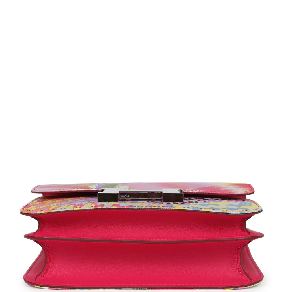 Hermès Constance 18 "Marble Silk" Rose Mexico Swift Palladium Hardware - Image 4