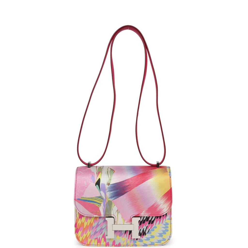 Hermès Constance 18 "Marble Silk" Rose Mexico Swift Palladium Hardware - Image 3