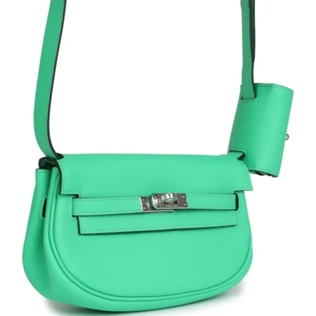 Hermès Kelly Moove Vert Comics Swift Palladium Hardware