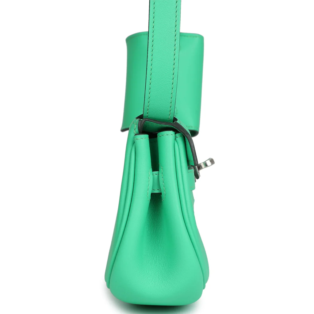 Hermès Kelly Moove Vert Comics Swift Palladium Hardware - Image 5