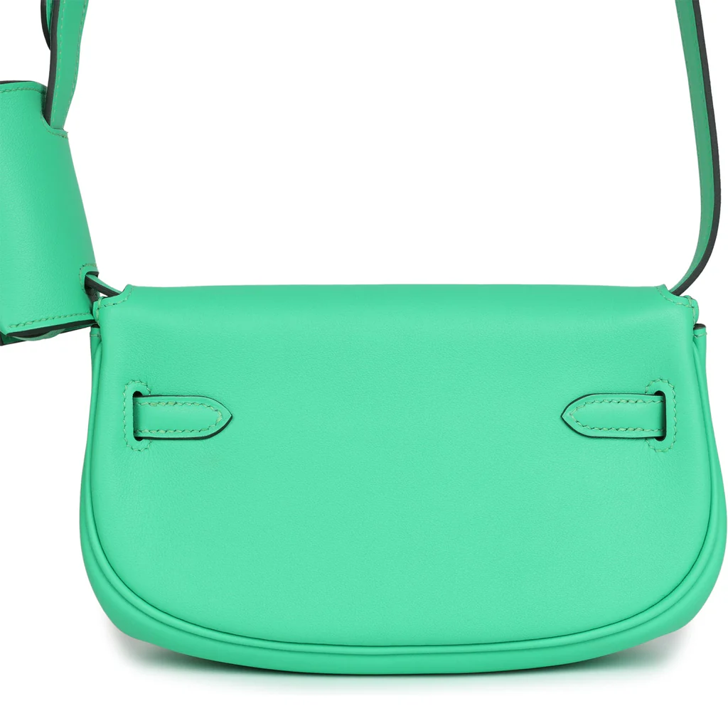 Hermès Kelly Moove Vert Comics Swift Palladium Hardware - Image 6
