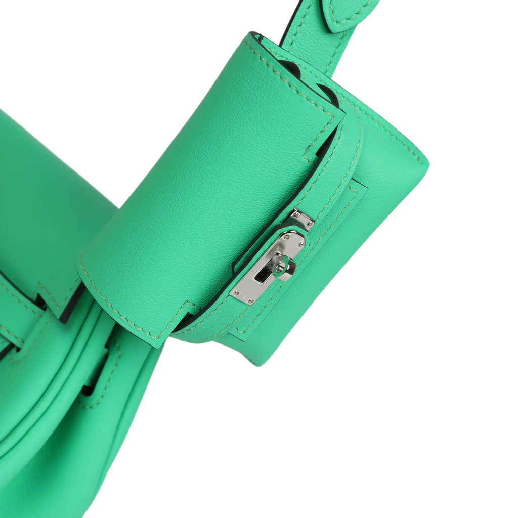 Hermès Kelly Moove Vert Comics Swift Palladium Hardware - Image 3