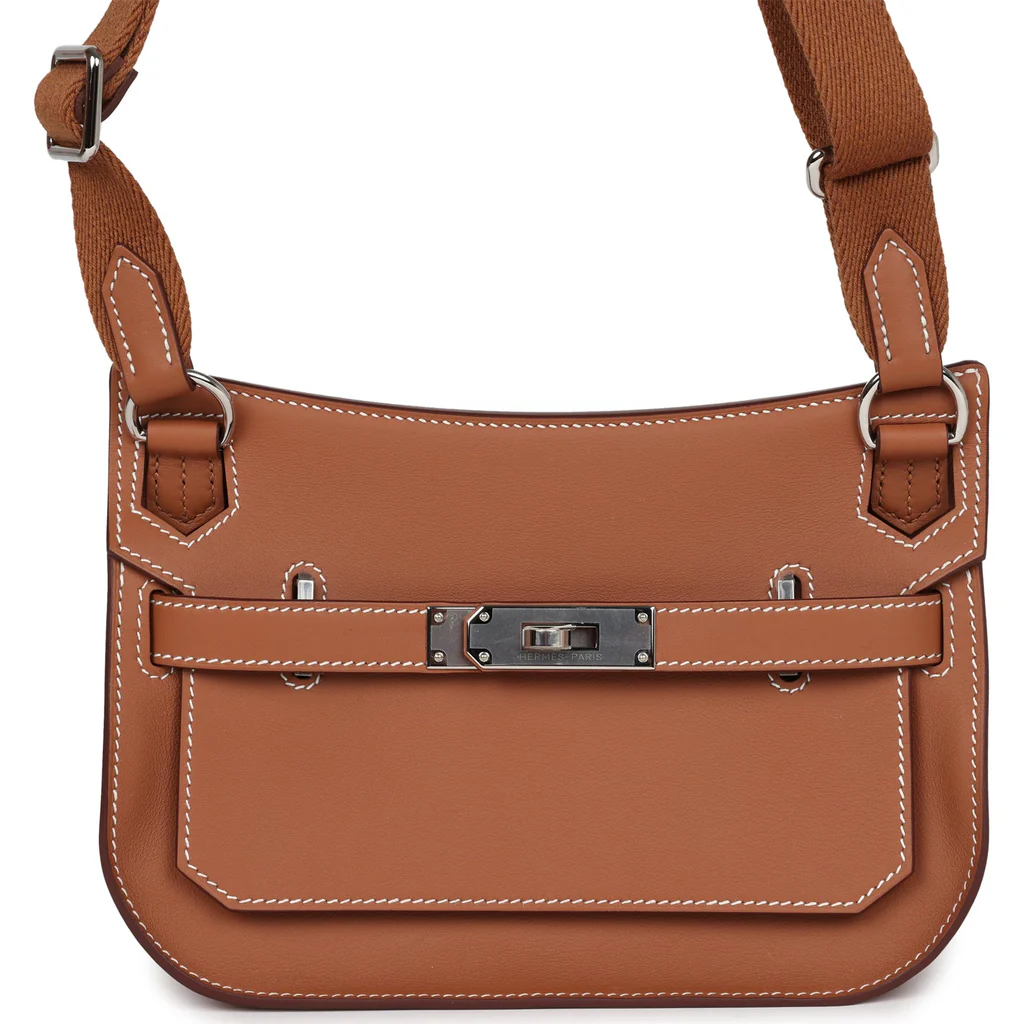 Hermès Jypsiere Mini Gold Swift Palladium Hardware - Image 6