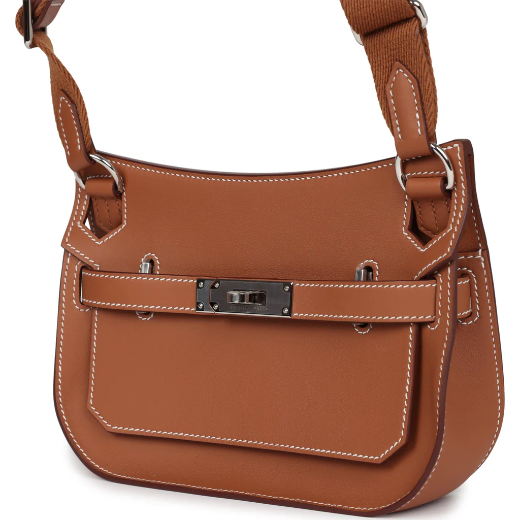 Hermès Jypsiere Mini Gold Swift Palladium Hardware