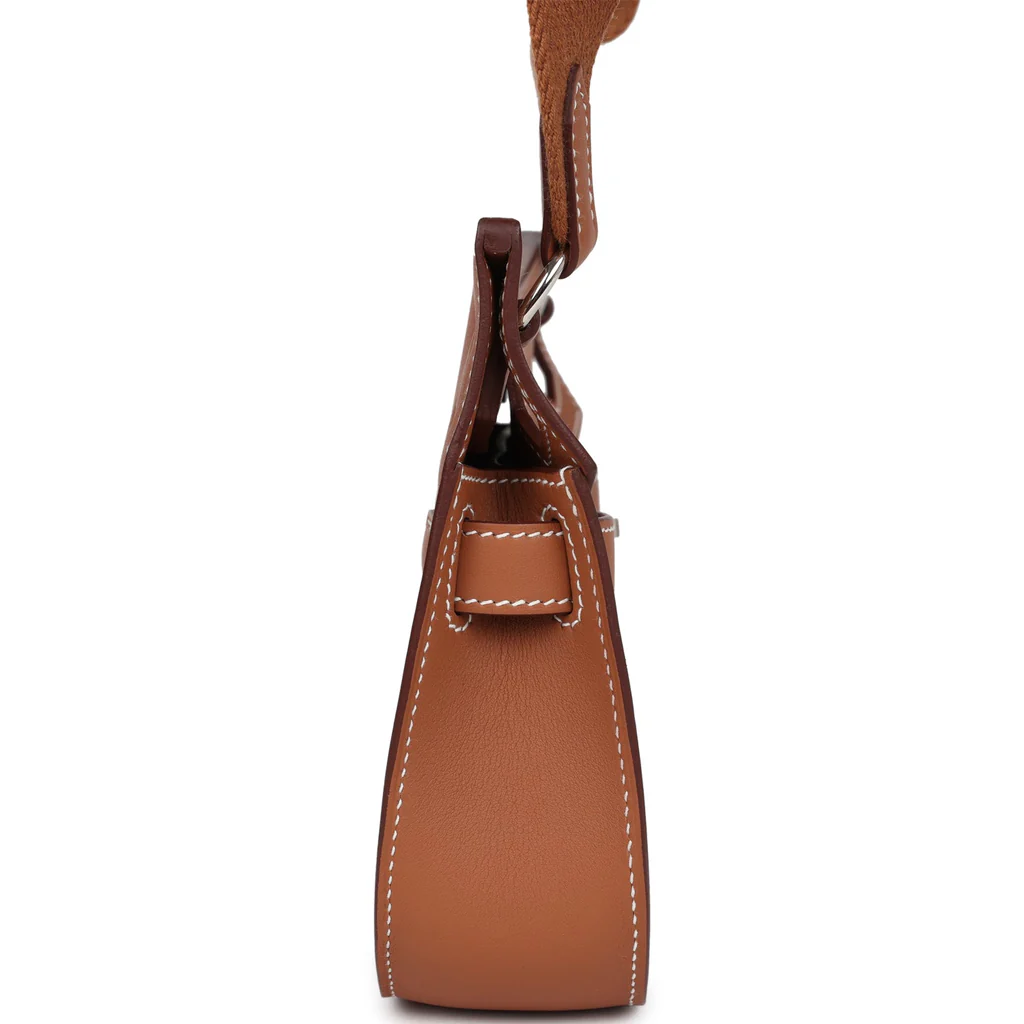 Hermès Jypsiere Mini Gold Swift Palladium Hardware - Image 3