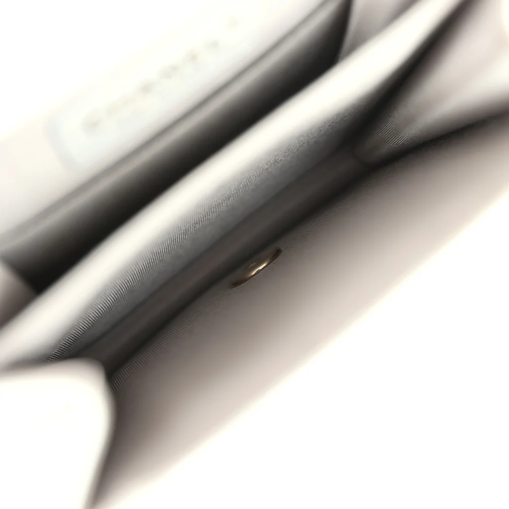 Chanel North South Boy Bag Light Grey Iridescent Calfskin Light Gold Hardware - Image 4