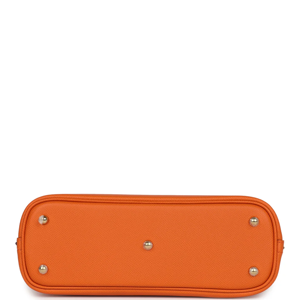 Hermès 1923 Bolide 25 Orange Epsom Gold Hardware - Image 4