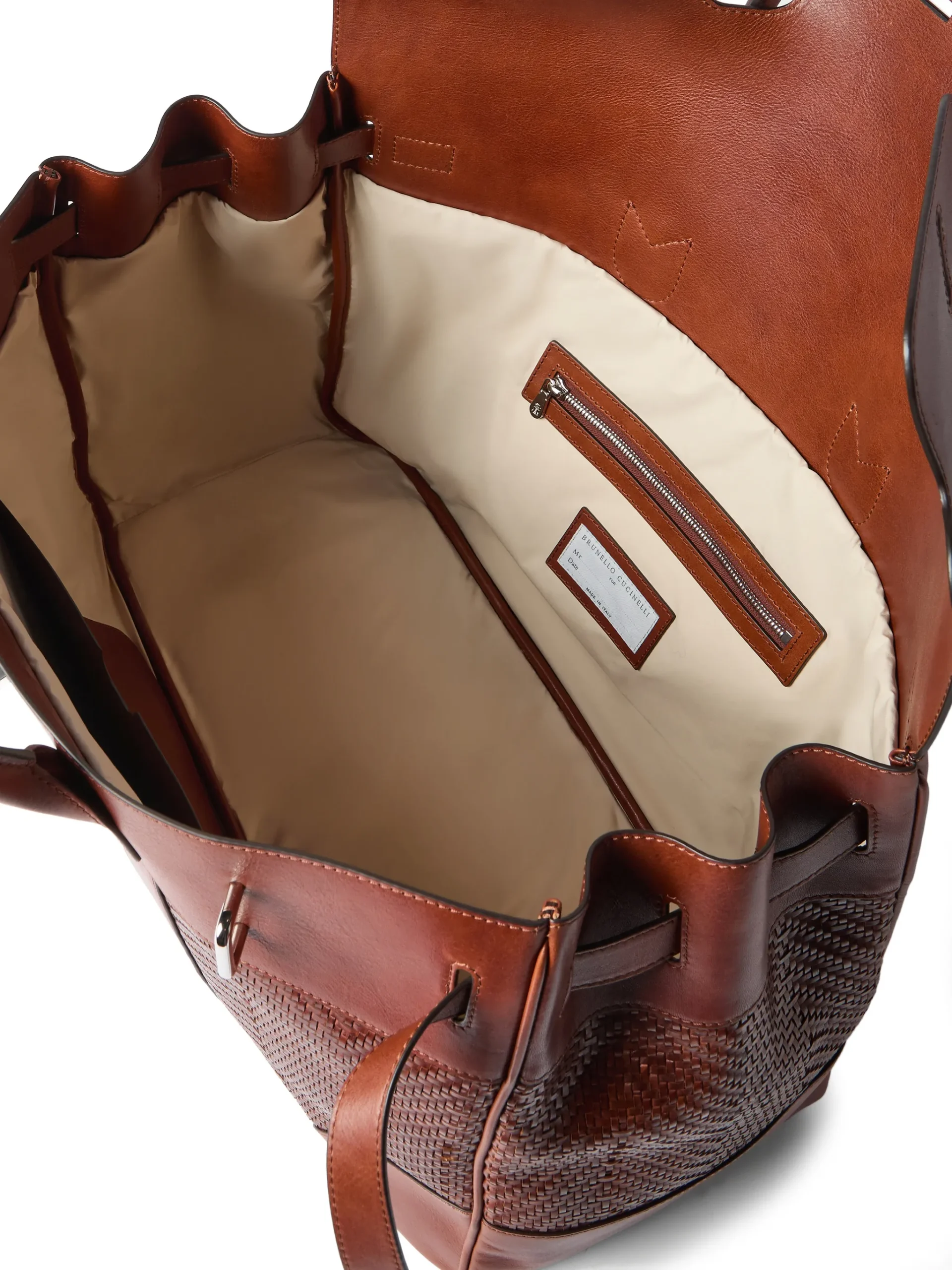 Brunello Cucinelli Braided Country Luggage Bag - Image 3