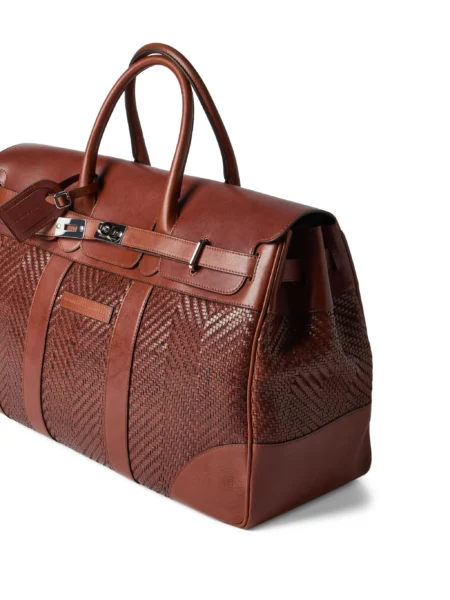 Brunello Cucinelli Braided Country Luggage Bag