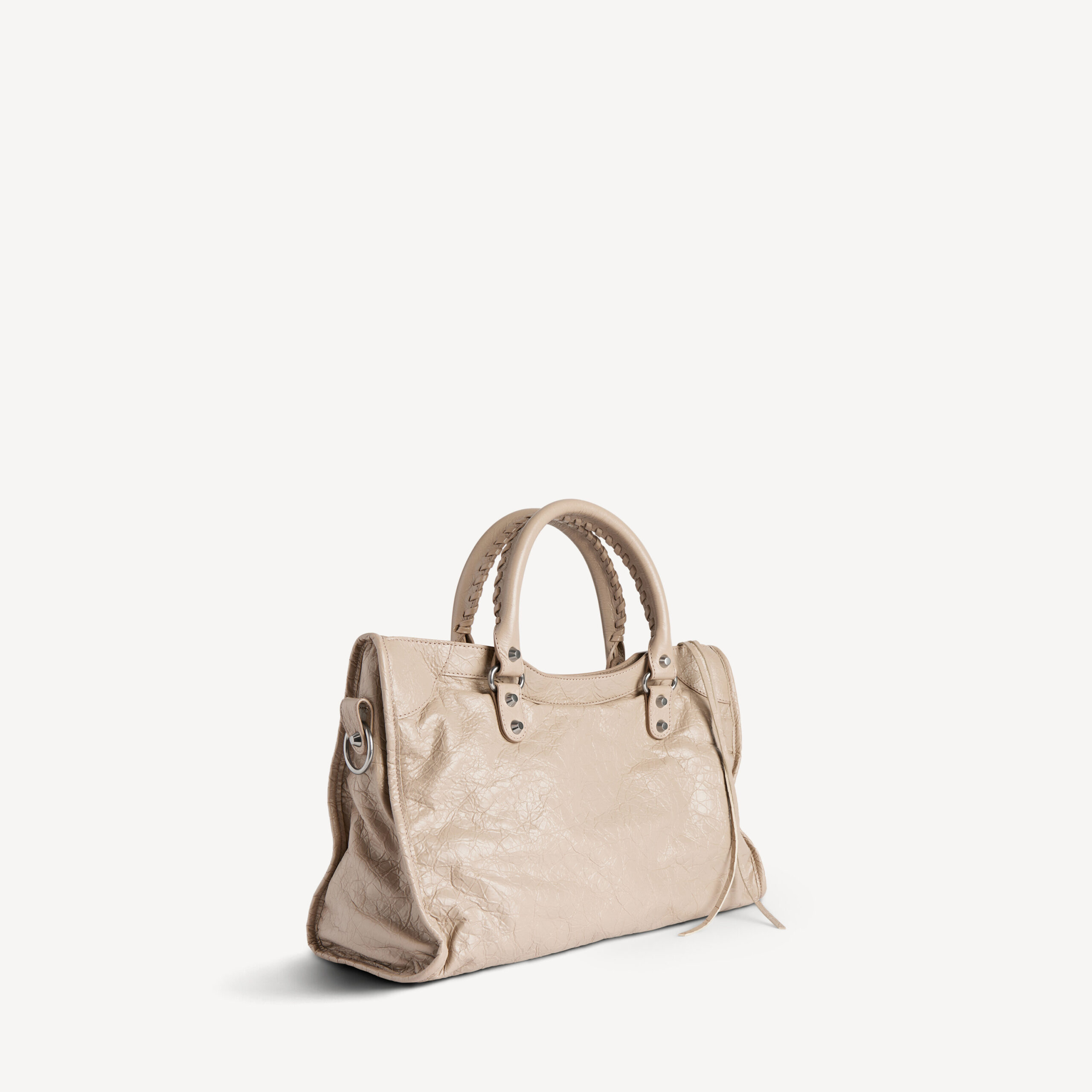 Aged Lambskin Le City Bag Medium Beige - Image 8