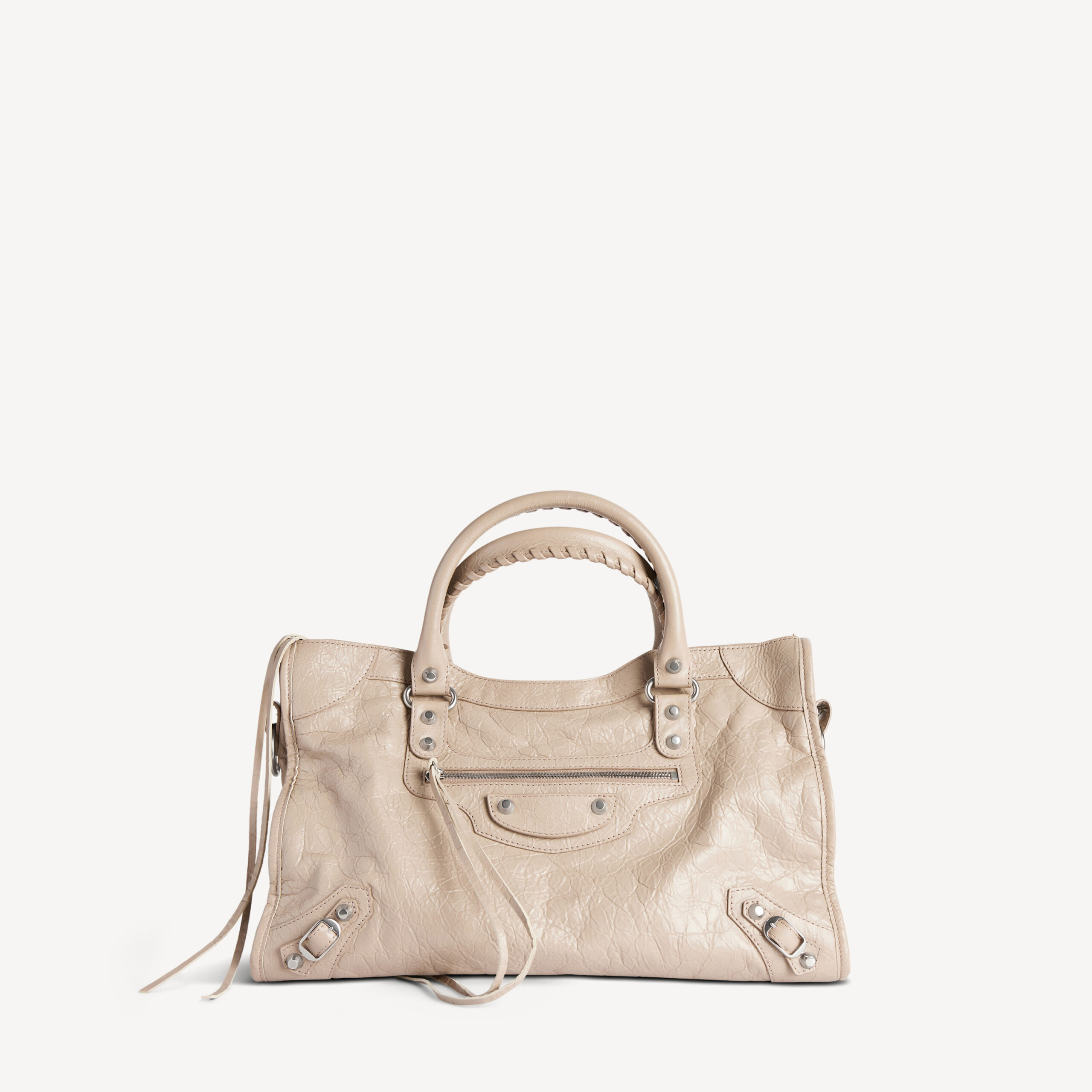 Aged Lambskin Le City Bag Medium Beige - Image 7