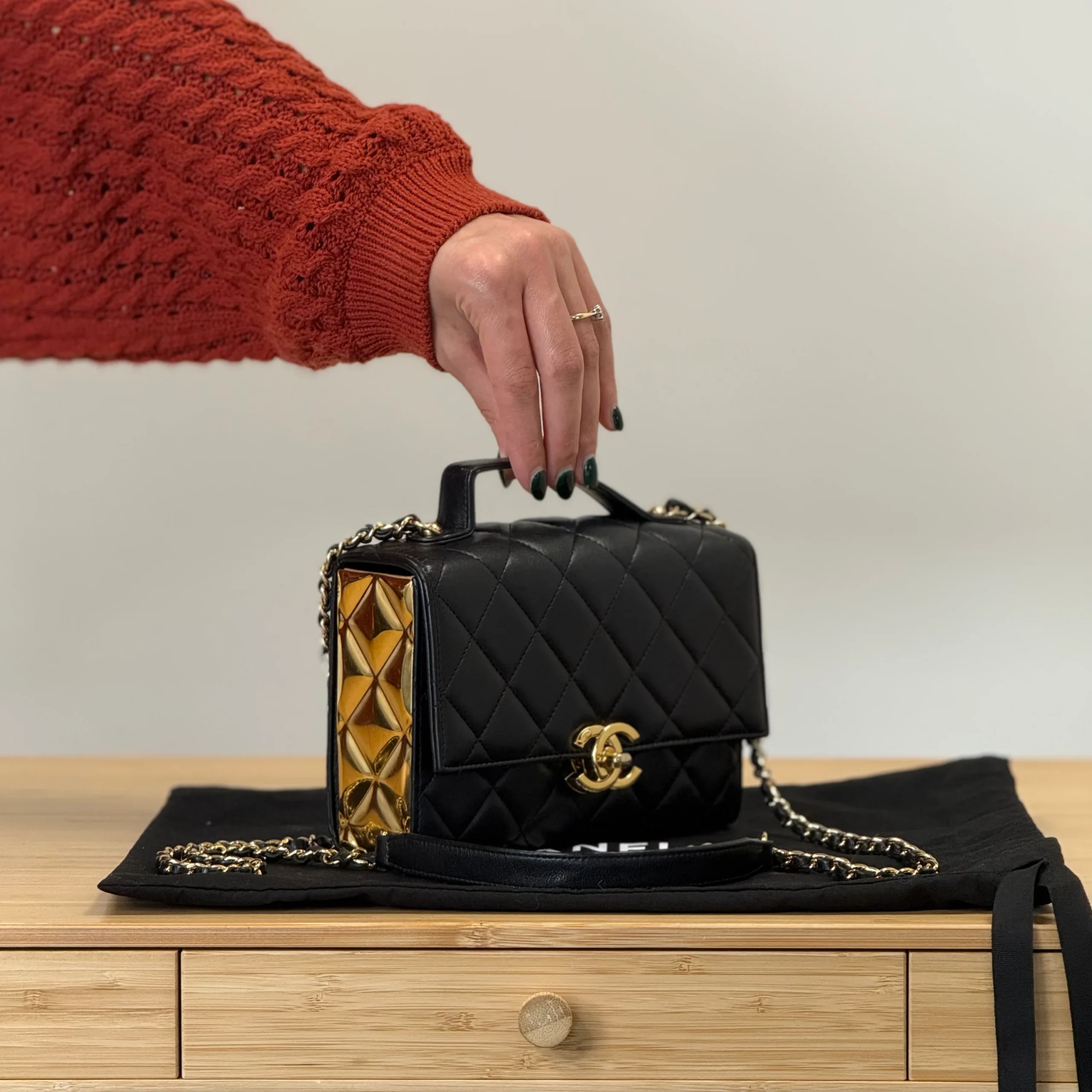 Chanel CC Mini Flap Top Handle