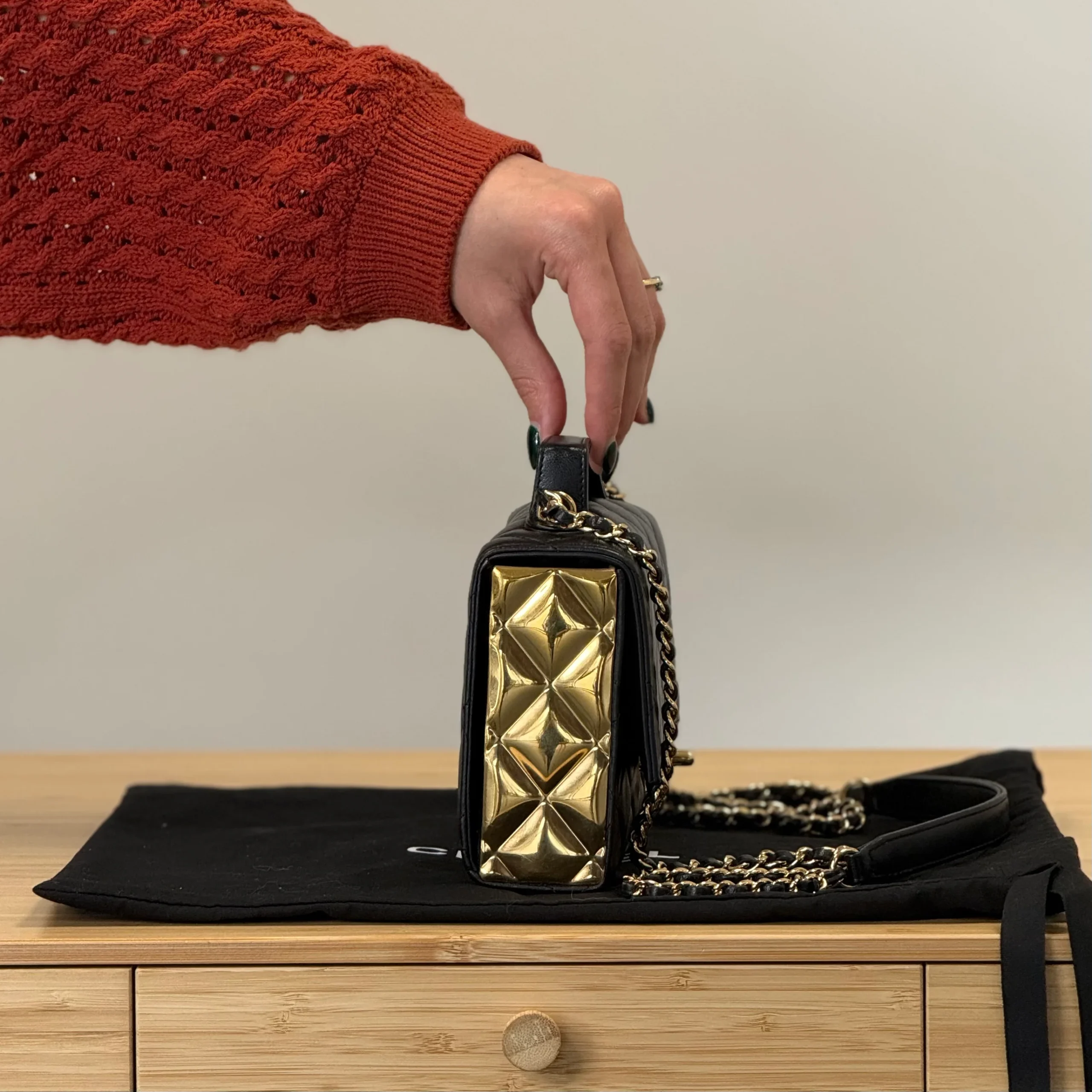 Chanel CC Mini Flap Top Handle - Image 4