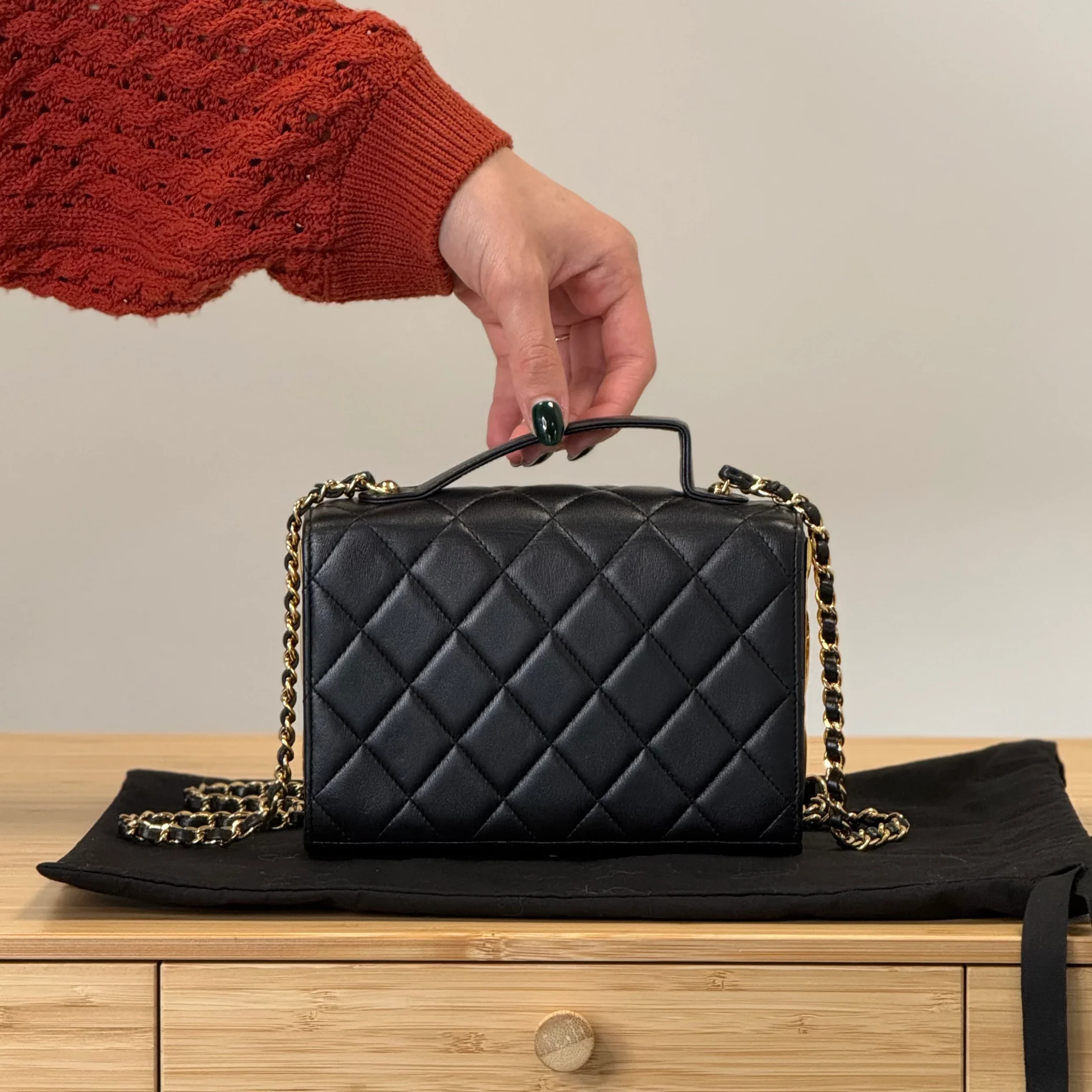 Chanel CC Mini Flap Top Handle - Image 3