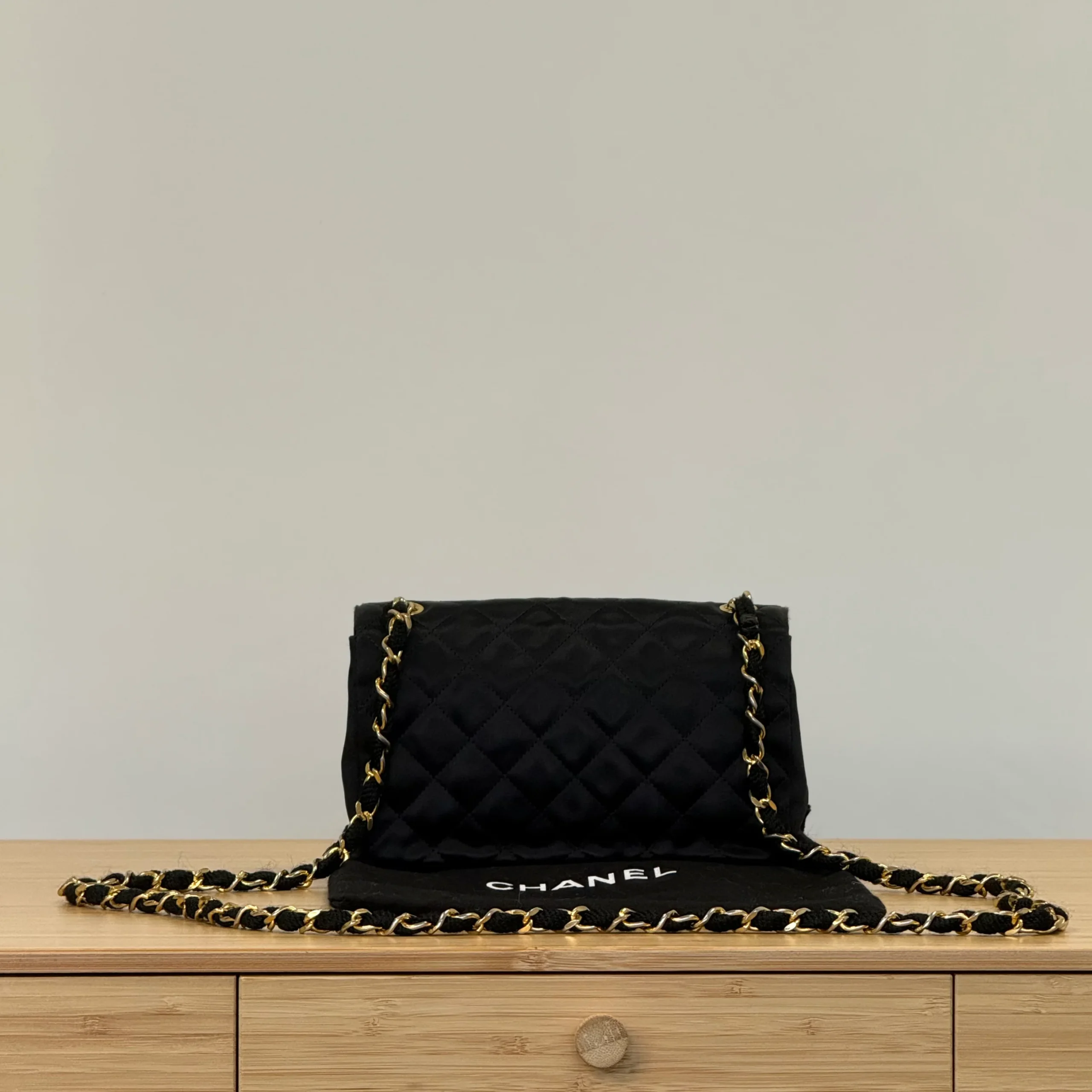 Chanel Vintage Classic Flap Satin - Image 3